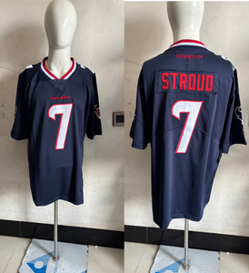 Großhandel Genähte American Football Trikots Neue Saison # 7 Stroud Houston Texans Stickerei-Trikots - Product Image 6