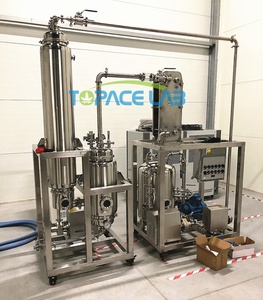 2023 Nuevo diseño Evaporador de película descendente 100L-500L/hr Tasa de recuperación Evaporación de solvente Reciclaje Refrigeración Intercambio de calor - Product Image 4
