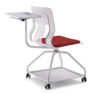 Chaise de bureau avec dossier, chaise de formation pliable, chaise de conférence, cadre en fer et plastique PP de haute qualité, garantie de 2 ans