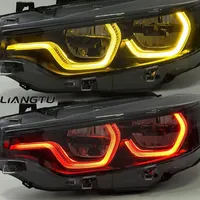 Phares avant LIANGTU Auto V2 V3 IKON Shadow pour BMW Série 4 F32 F36 F80 F82 M3 M4 2013-2019, phares LED gauche et droit pour voiture
