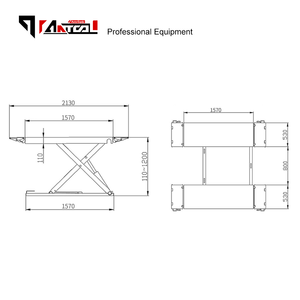 Elevador de Tijera Móvil AnTool MD35-12 con Certificación CE, Elevador de Autos de 3.5 Toneladas, Sistema Hidráulico Profesional para Servicio de Neumáticos - Product Image 3