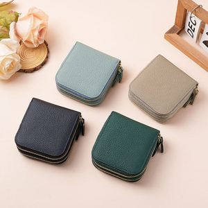 Double Zipper Leather Travel Jewelry Case Portable Multi-compartment Jewelry Storage Box <b>Mini</b> Necklace Earring Organizer <b>Pouch</b> - Product Image 4