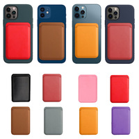 Porte-Monnaie Magnétique en Cuir pour Apple, Pochette Support de Carte d'Identité pour iPhone 12 13 14 Max 15 16 17, Étui Arrière de Carte de Crédit avec Fente