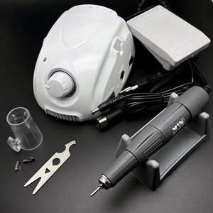 Machine à ongles électrique professionnelle portable 65W, batterie rechargeable, 6 têtes pour le vernis à ongles et usage dentaire, poignée Sh37L1 - Product Image 5