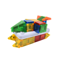 Ensemble de voyage de puzzles 3D, jouets d'assemblage, kit de modèles éducatifs, tuiles magnétiques en plastique colorées, blocs de construction créatifs