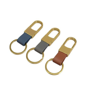 Nhà máy cao cấp PU da Keychain đơn giản tùy chỉnh khắc logo da Keychain - Product Image 1