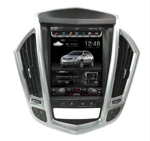 Autoradio 10.4 ", Android 9.0, 4 go/64 go, GPS, radio, AUX, écran type Tesla, WiFi, pour voiture Cadillac SRX (2009 à 2012)