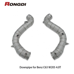 ท่อไอเสียรถยนต์สปอร์ต4.0ตันท่อลด304ตรงสำหรับ Mercedes-Benz AMG C63/C63s W205 - Product Image 5