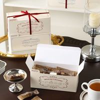 Boîte cadeau en papier sulfurisé vintage, emballage pour nougat, flocons de neige, biscuits croustillants, bonbons au caramel