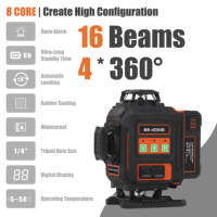 Niveau laser vert super puissant 4D 16 lignes MK-4D04B - Niveau laser - Aide au maçonnerie