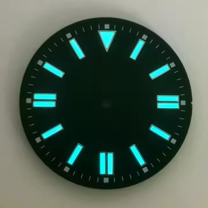 <span class=keywords><strong>Cadran</strong></span> de montre automatique mécanique noir et bleu de 28,<span class=keywords><strong>5</strong></span> mm avec logo OEM, luminescent, compatible avec les mouvements NH35 NH36 - Product Image 3