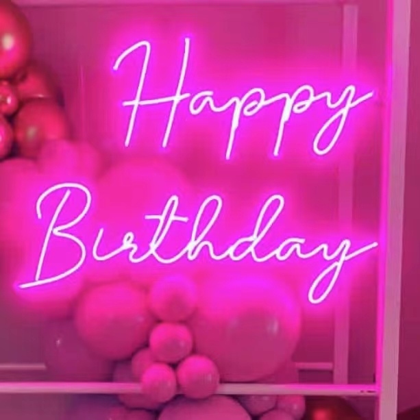 Прямая поставка, Рождественские огни, ультратонкие настенные розовые светодиодные неоновые огни на заказ