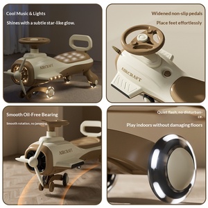 <span class=keywords><strong>รถ</strong></span>สกู๊ตเตอร์พลาสติกสำหรับเด็ก ดีไซน์เครื่องบิน พร้อมดนตรี <span class=keywords><strong>รถ</strong></span>โยกสำหรับเด็ก และจักรยานทรงตัวแบบ Anti-Design สำหรับผู้ใหญ่และ<span class=keywords><strong>เด็ก</strong></span> - Product Image 3