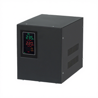 Régulateur de tension automatique haute technologie, relais stabilisateur 220V 5kVA monophasé SVC avec affichage LED