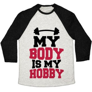 Camiseta de béisbol unisex Tri-Blend de My Body Is My Hobby - Product Image 4