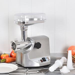 Potente Picadora de Carne Eléctrica de Aluminio Fundido de 2000 W, Embutidora de Salchichas, Rebanadora y Picadora Doméstica, Diseño Actualizado - Product Image 1