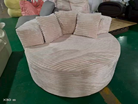 Canapé rond nordique simple, design compressible sous vide, directement de l'usine