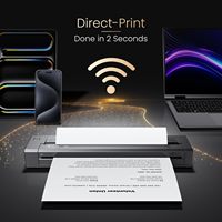 Impresora Térmica Portátil Phomemo G100 Pro con WiFi, Impresión Directa Inalámbrica para Viajes, Compatible con AirPrint para Tamaños A4 y Carta
