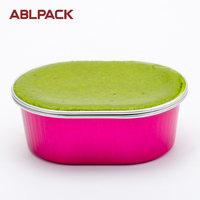 ABLPACK kemasan makanan cepat mangkuk panggang sekali pakai 68ml wadah Foil Aluminium ukuran kecil untuk kue roti Jam