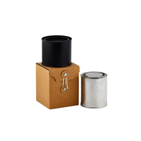 Vente en gros 54*54 * H40mm rose noir vide bocal en fer blanc avec couvercle et boîtes emballage pour bougie cadeau boîte en fer blanc