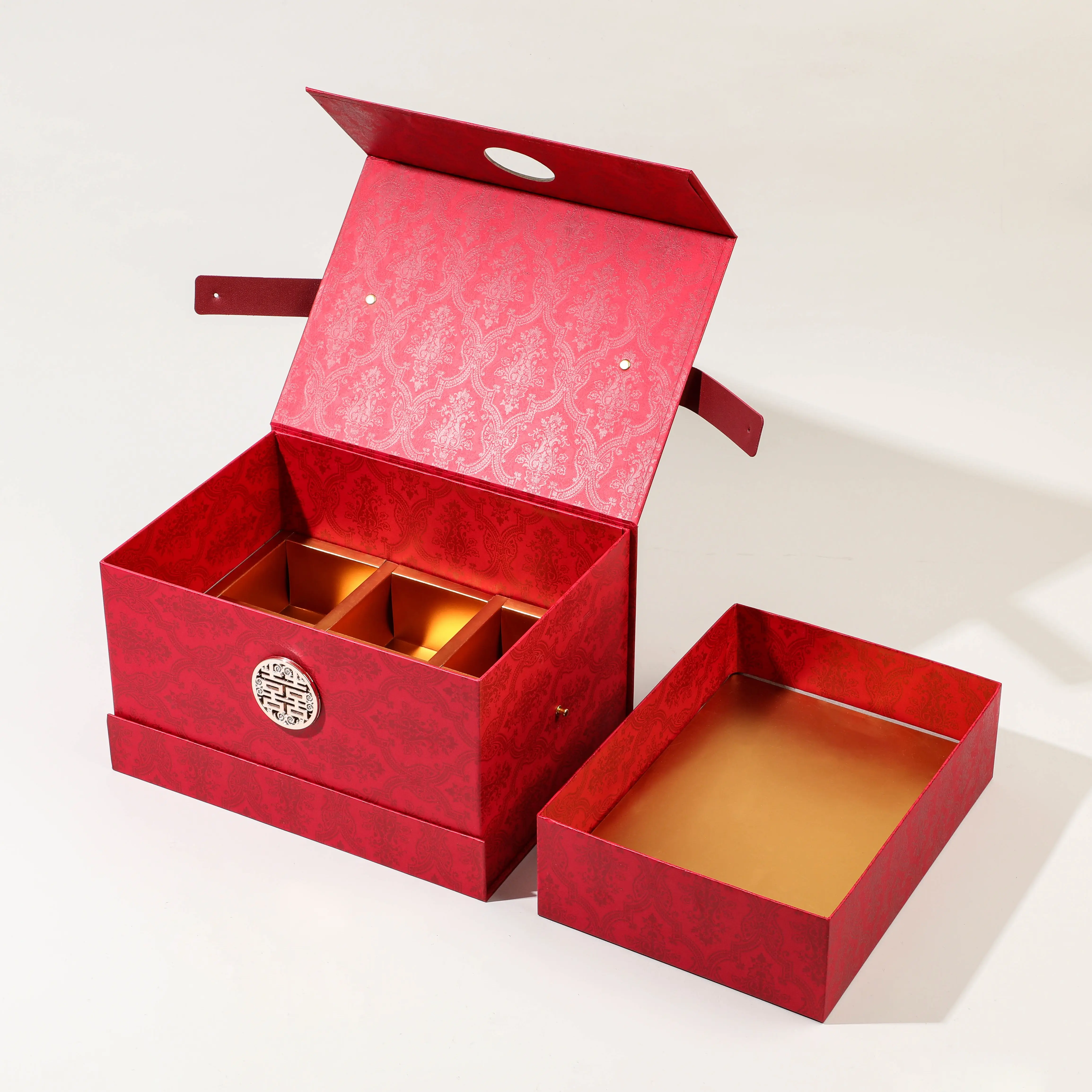 Wholesale Custom Luxury Green Paper Cardboard Box Flat Small Folding Gift Paper Box