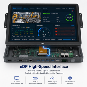 15.6นิ้ว1920x1080 FHD IPS LCD โมดูล <span class=keywords><strong>EDP</strong></span> 30Pin ที่เข้ากันได้ NV156FHM-N61 85% NTSC ช่วงสีสูงสำหรับระบบฝังตัวอุตสาหกรรม - Product Image 3