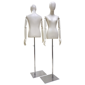 Cửa hàng quần áo nam hình nộm nửa cơ thể, hình nộm da trắng hình thức váy, cửa sổ Thời trang Hiển thị Nam mô hình nửa cơ thể - Product Image 5