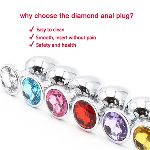 ชุดปลั๊กโลหะสำหรับสอดก้น 3 ชิ้น/ชุด ของเล่นทางเพศสำหรับผู้หญิง/ผู้ชาย/คู่รัก เกมสำหรับผู้ใหญ่ เครื่องช่วยสำเร็จความใคร่ทางทวารหนัก ไซส์ S/<span class=keywords><strong>M</strong></span>/L ร้านขายอุปกรณ์ทางเพศ - Product Image 5