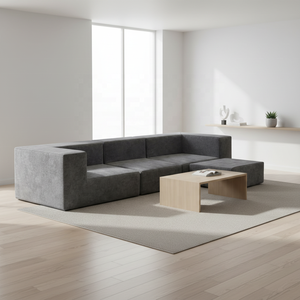 Canapé modulaire moderne en forme de <span class=keywords><strong>cube</strong></span>, design en tissu velours doux, combinaison libre, canapé de salon avec ottoman - Product Image 5