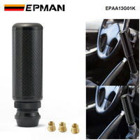 Poignée de levier de vitesses EPMAN Stealth Style réglable en hauteur en carbone véritable M12x1.25 avec filetage M10x1.5 M10x1.25 M8x1.25 EPAA13G01K