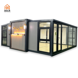 Casa Modular Prefabricada de Alta Qualidade de 20 FT e 40 FT, Banheiro e Quarto Feitos com Painéis Sandwich, Casa Contêiner Expandível - Product Image 1