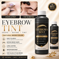 Teinture pour sourcils à haute couvrance, formule personnalisée OEM ODM pour sourcils clairsemés, distributeurs de cosmétiques, professionnels de salon et kits de teinture à domicile