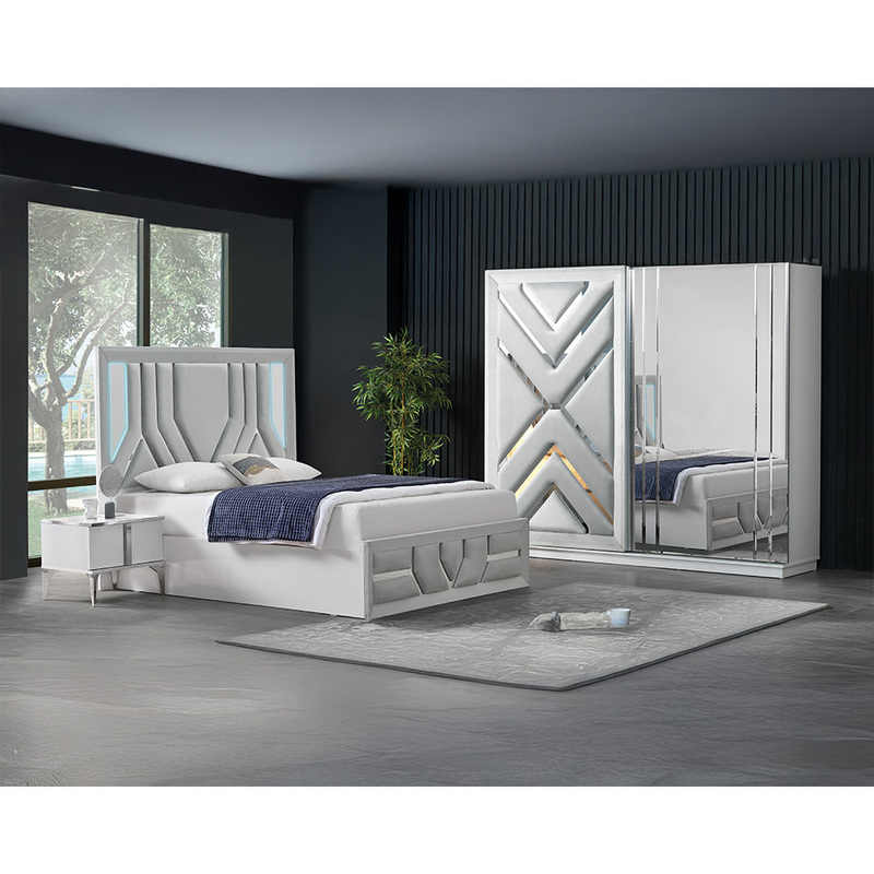 Paris Gold Bedroom Set Modern Design