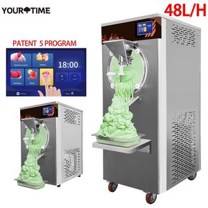 Máquina de Helados de Alta Resistencia de 48L/H, Máquina de Helados de Pie para Restaurantes, Maquinaria de Heladería para Frutas, Leche y Agua - Product Image 1