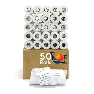 Venta al por mayor rollos de papel térmico para caja registradora 57mm x 40mm 80mm x 70mm 55gsm 60gsm 65gsm sin núcleo POS 80x80mm - Product Image 5