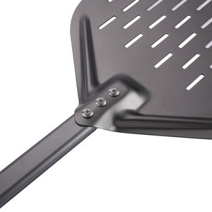 Manjia-Paleta de aluminio para pizza personalizada de 10 ", 12", 13 "y 14" con mango extendido, cáscaras de torneado de pizza rectangulares para hornear - Product Image 5