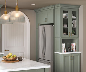 Vermont Personnalisable Style Moderne Maison Meubles Modulaires en Bois Morandi vert Shaker Armoire de Cuisine <span class=keywords><strong>Menuiserie</strong></span> - Product Image 3