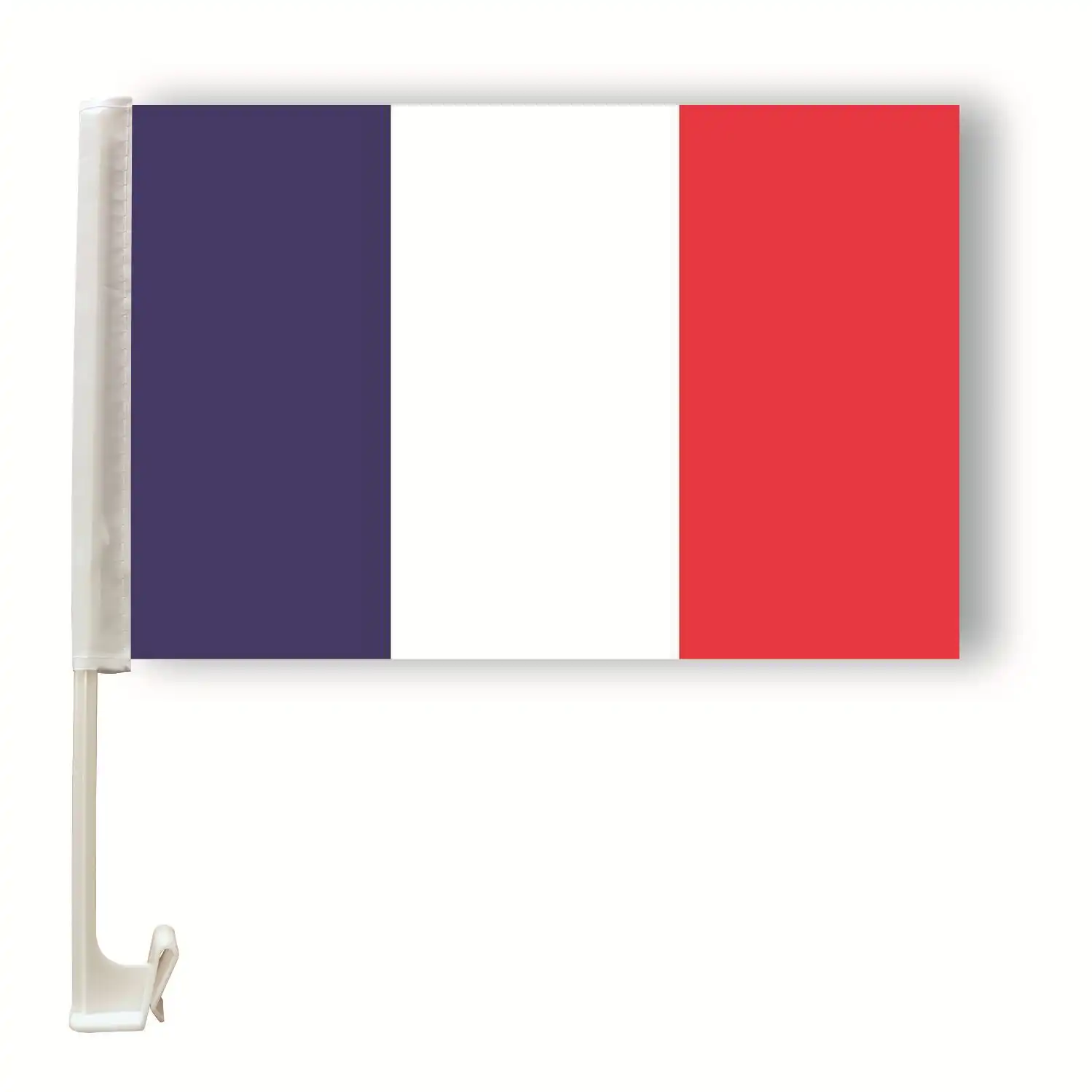 Оптовая продажа, Прямая поставка, 100% полиэстер, 30x45 см, под заказ, флаг на окно автомобиля, французский флаг