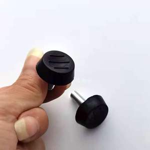 Patins de pieds réglables en tube carré de fer pour meubles, en feutre plastique, caoutchouc, PE, PVC, durables, patins de pieds pour meubles, plaque de base pour pieds - Product Image 5