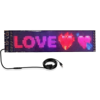Écran LED programmable flexible pour voiture, affichage défilant de messages publicitaires, panneau d'affichage LED pliable, panneau LED PIXEL personnalisé