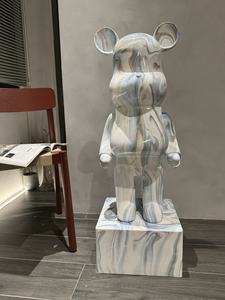 Hucha de oso de resina grande a la moda, luz de lujo para sala de estar, hogar, mueble de TV, decoraciones montadas en el suelo - Product Image 3