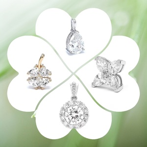 0.5ct-1ct Lab Grown Diamond <strong>Pendant</strong> 14K 18K <strong>Solid</strong> <strong>Gold</strong> PT950 NGTC Certified Classic Style in Stock Synthetic Diamond <strong>Pendant</strong> - Product Image 6