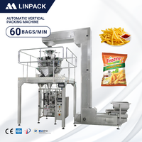 Machine d'emballage verticale automatique pour sachets de snacks, idéale pour les frites surgelées