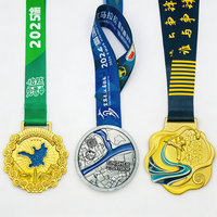 Hersteller Großhandel Maßgefertigte Ehrenmedaille für Freiwilligen-Service Hochwertige Matte Goldene 3D Premium Gedenkmedaille aus Zinklegierung