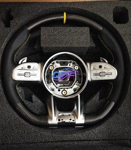 Volant sport en fibre de carbone, vente directe d'usine, pour Mercedes-Benz AMG W204 W205 CLA <span class=keywords><strong>GLA</strong></span> C217 W211 W212 W221 W222 Classe G - Product Image 4