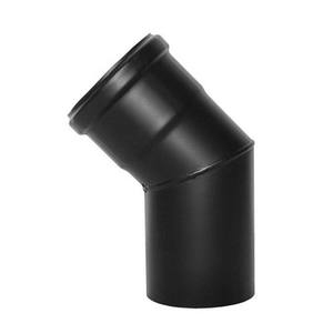 Coudes émaillés à 45 degrés pour poêles à granulés de 80 mm - Pièces détachées pour chauffage domestique - Product Image 1