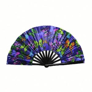 Holographic Rave Folding Hand <b>Fan</b> for Women <b>Large</b> Reflective Rainbow Clack <b>Fan</b> for Festivals Outfits Targeted for Education - Product Image 3