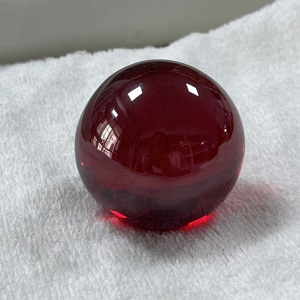 Esfera de Circonita Cúbica de 50 mm, Color Rojo Granate, para Decoración de Joyerías - Product Image 2