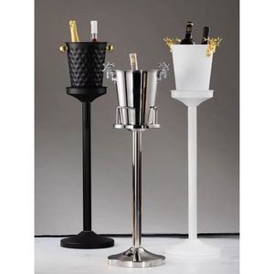 Phong Cách 2025 Đen Vàng Xô Đá Và Đứng Thẳng Đứng 5L Rượu Sâm Banh Đồ Uống Mát Sang Trọng Địa Điểm Câu Lạc Bộ Thanh Phụ Kiện - Product Image 1