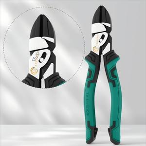 8 inch Lập Dị kép trục chéo Kìm dập tắt cắt cạnh Non-Slip răng DIY OEM Vật liệu CR-V cho chính xác dây cắt tỉa - Product Image 1